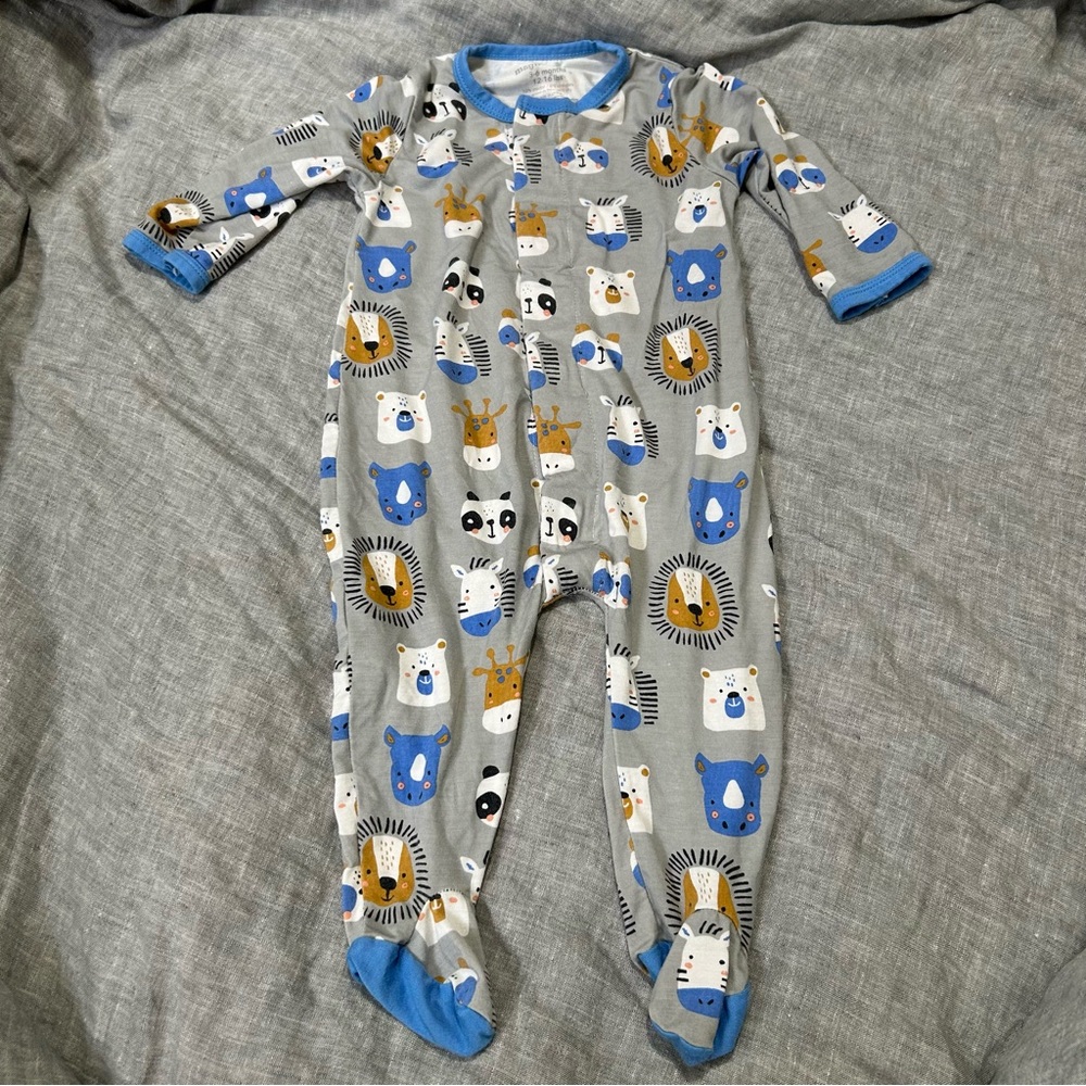 Magnetic Me Animal House Modal Magnetic Footie Pajamas One Piece 3-6 Months